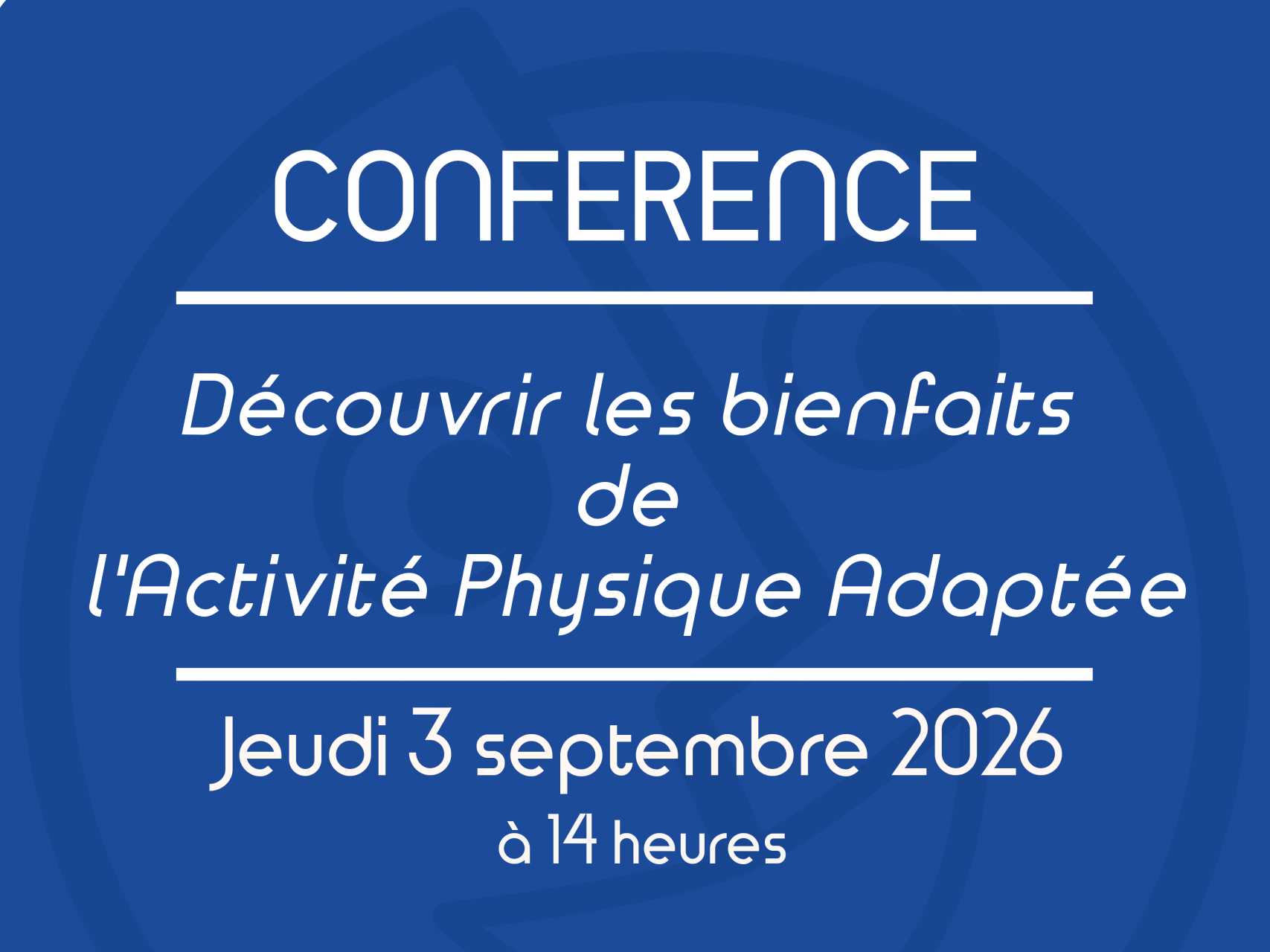 Conférence Activité Physique Adaptée
