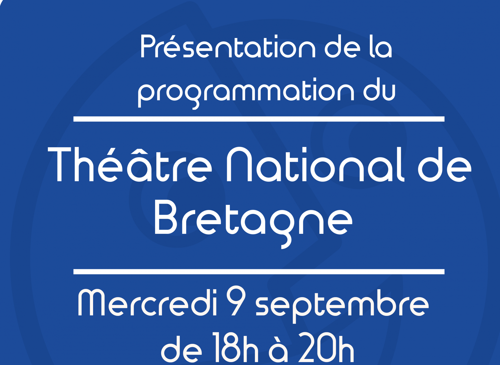 Présentation de la programmation du TNB
